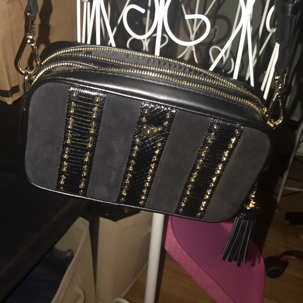Michael Kors black and gold bag